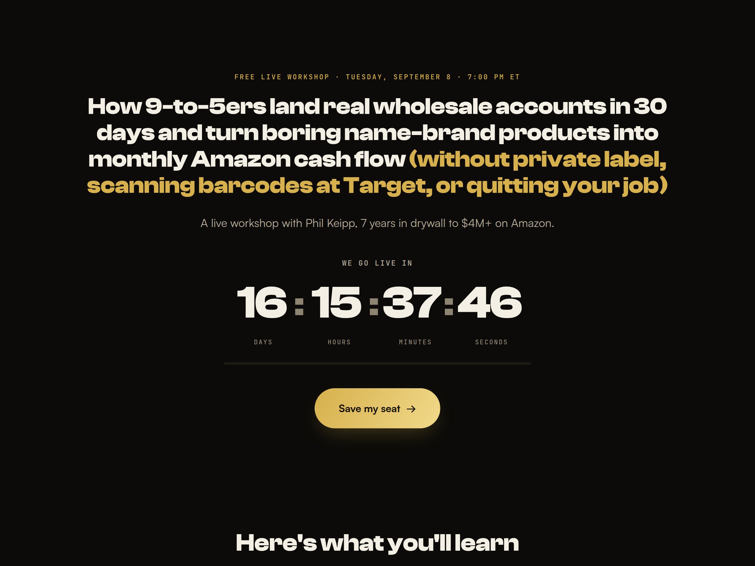 Registration page preview